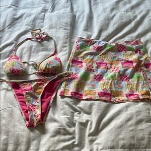 Cabana Del Sol 3 piece bikini set